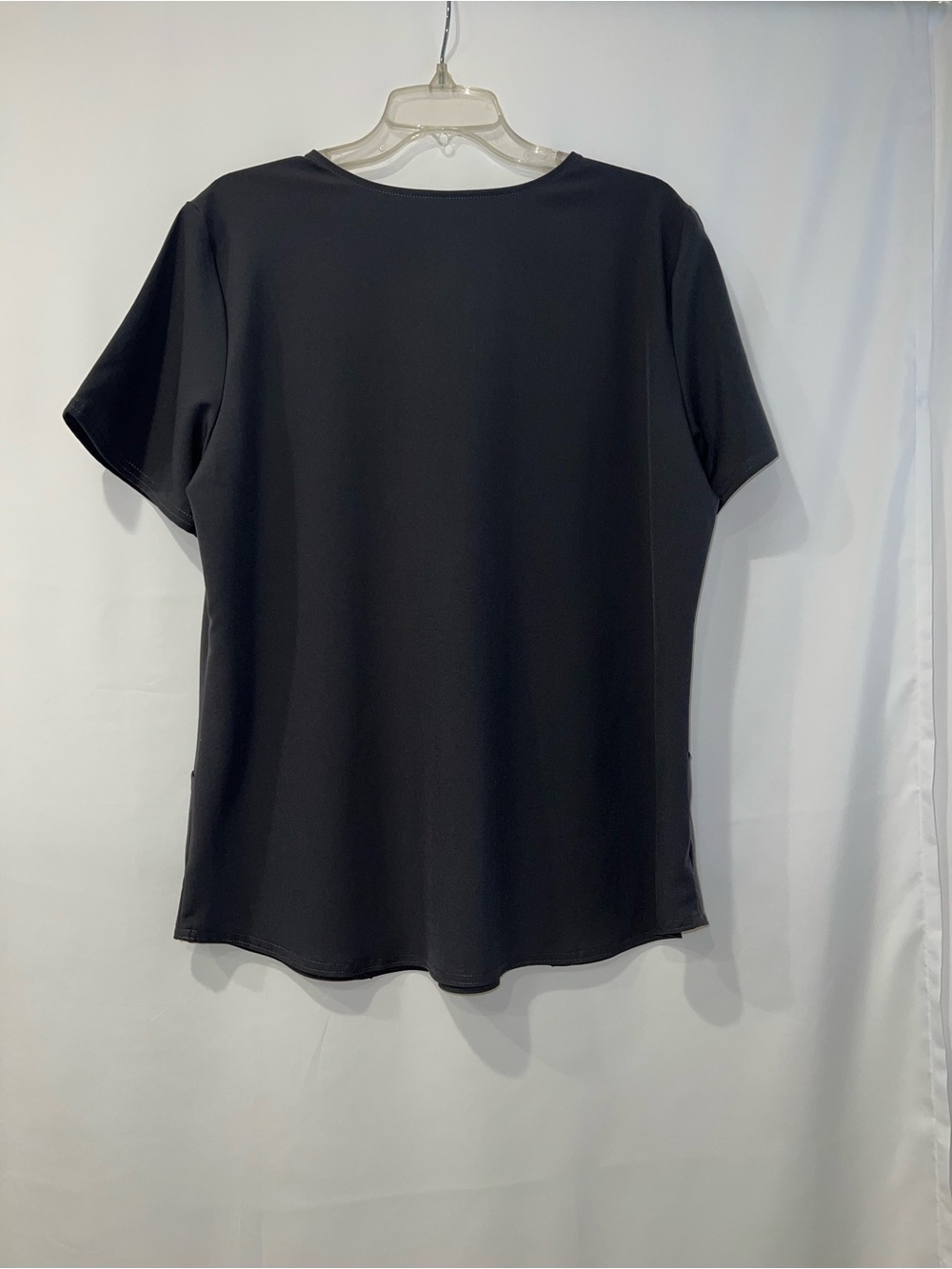 Women’s Scrubstar Premium Top Charcoal Gray Short Sleeve Work Tee V-neck